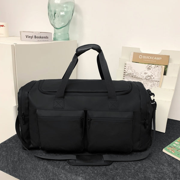 Large capacity travel bag men's sports fitness bag basketball training equipment bag men's business travel hand luggage bag