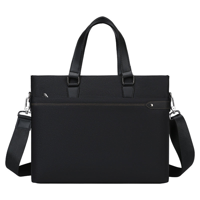 Business briefcase, handbag, document bag, large capacity laptop bag, shoulder bag, crossbody bag, conference bag - customizable with printing