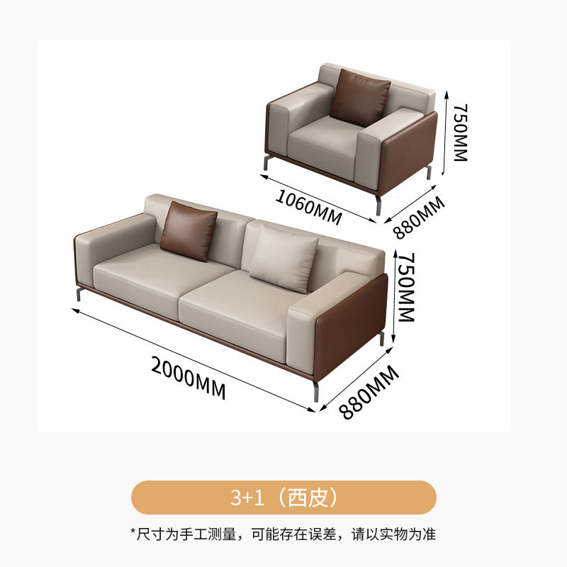 Saint li office sofa - modern minimalist reception & meeting sofa for business