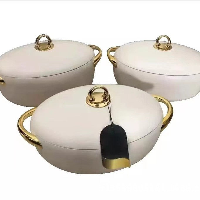 Food warmer container factory price direct sales export3pcs cross-border golden ear thermal insulation box 2l2.5l3l