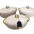 Food warmer container factory price direct sales export3pcs cross-border golden ear thermal insulation box 2l2.5l3l