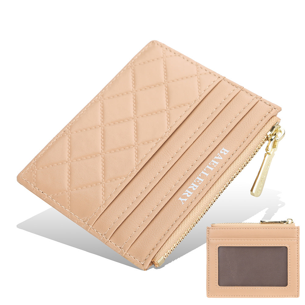New women's wallet baellerry diamond premium driver's license cover mini multi-card card holder card cover