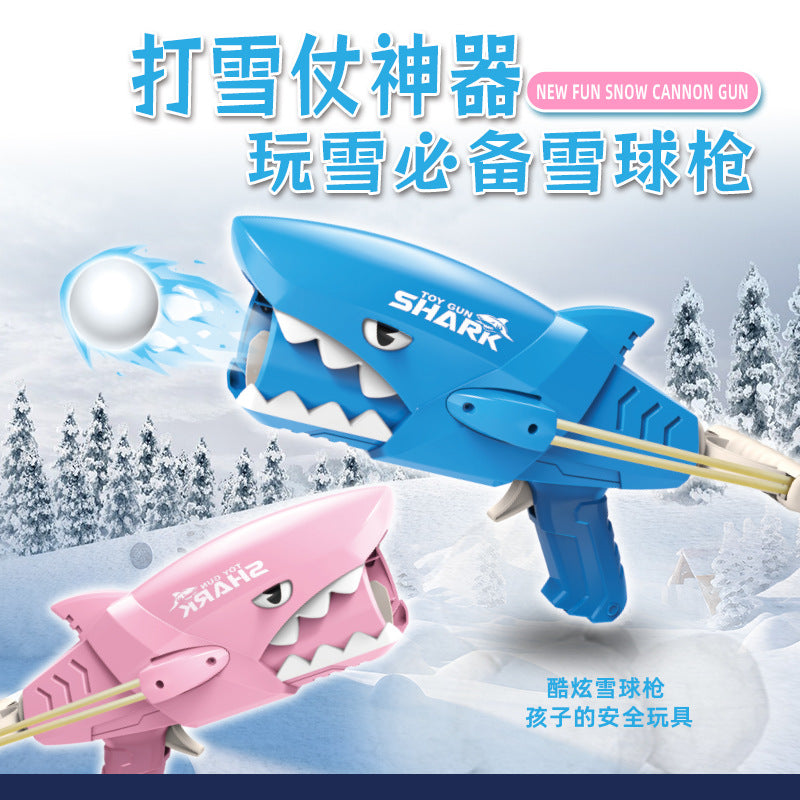 【customizable】snowball maker toy shark snowball launcher gun outdoor snow play snowball fight snowball launcher
