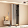 Metal wardrobe steel frame fully enclosed simple bedroom rental house free combination thickened floor-standing open for home