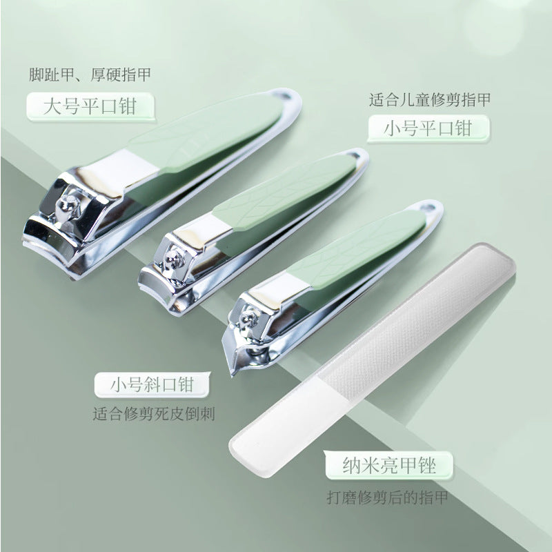 Nail clipper suit 19-piece in stock beauty tools nail clippers manicure beauty pliers pedicure knife ear digging spoon in stock
