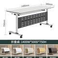Mobile office desk strip table mechanism with wheels, splicing double educational desk, foldable conference table, training table and chair combination