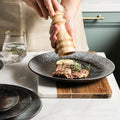 Japanese-style influencer dinner plates restaurant tableware commercial steak plates creative flat plates household dinner plates unique snack dishes
