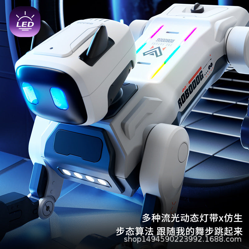 New cross-border boy's toy robot dog: ai toy, tech-enabled simulation, remote control robot dog, programmable voice-controlled robot