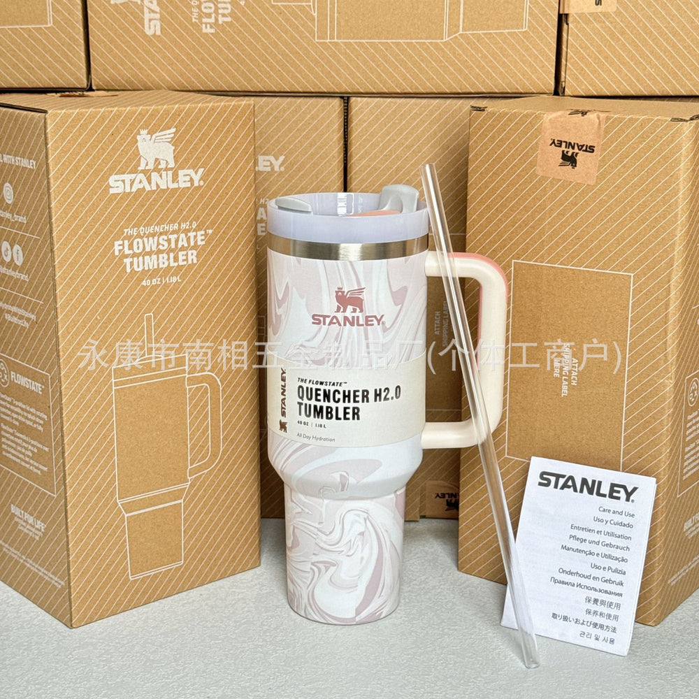 Stanley stanley 2nd generation 40oz thermos cup 304 stainless steel straw cup outdoor car cup large capacity