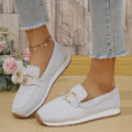 new cross-border casual women's flats - spring solid color round toe low-cut european and american soft sole work shoes, loafers