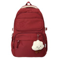Backpack casual forest style fresh casual backpack cloud pendant preppy style high school student large capacity backpack