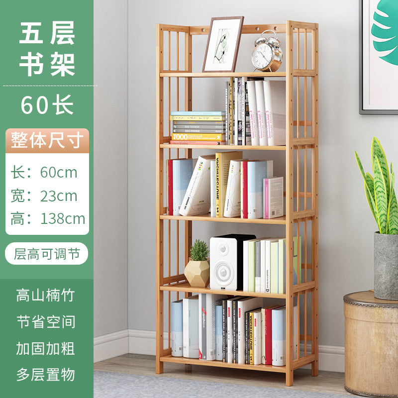 Simple bookshelf floor-standing storage rack study office for home storage rack kids student bookcase living room assembly