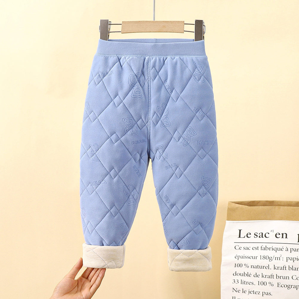 Kids school uniform handy gadgetfall and winternew arrival three-layer quilted cotton boys' cotton coat fleece-linedthickened inner layer girl's cotton jacket type a