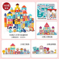 165-piece educational animal & circus character set + puzzle bucket