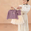 Baby girl two-piece outfit set - spring/autumn  - baby girl dress set - premium quality