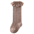 Babylon girl princess socks summer mesh breathable children's socks lace trim no-pinch high socks wholesale