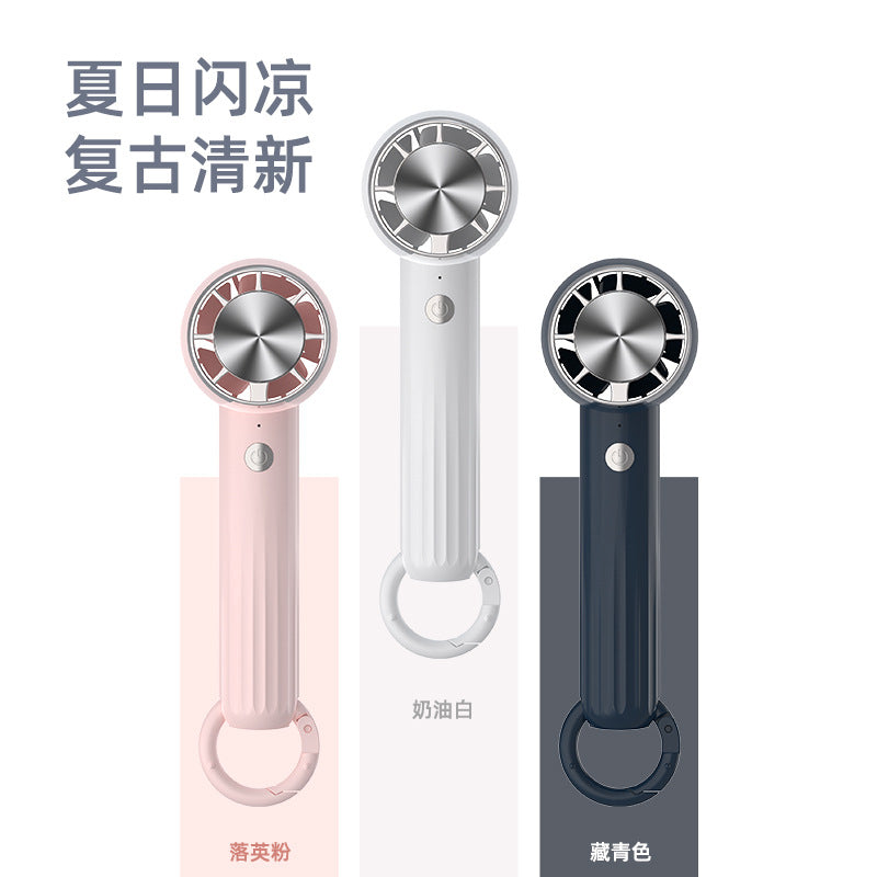 outdoor handheld cooling fan for home desktop usb portable hiking buckle high wind mini fan