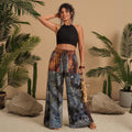 2025 summer amazon fashion cross-border bohemia printing casualhigh waistloose pantspants