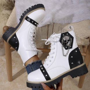 autumn new arrival: plus-size chunky sole martin boots for women (sizes 36-43). wholesale available. dropshipping to  and