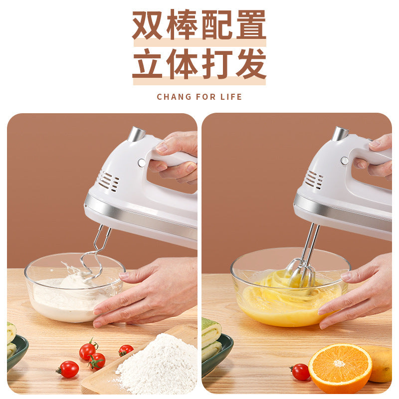 Factory direct home electric hand mixer, 5-speed low-noise cream whipper, model 6603 with storage box