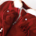 Red baby grab week new year clothes baby girl first birthday dress chinese style girl tang suit suitthickened new year greetings clothes