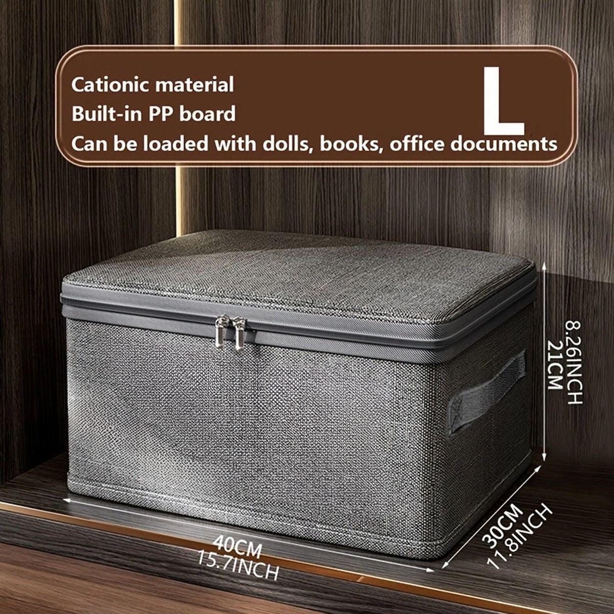 Storage box with lid Organizing box Household flip large thickened folding storage box Wardrobe for clothes storage