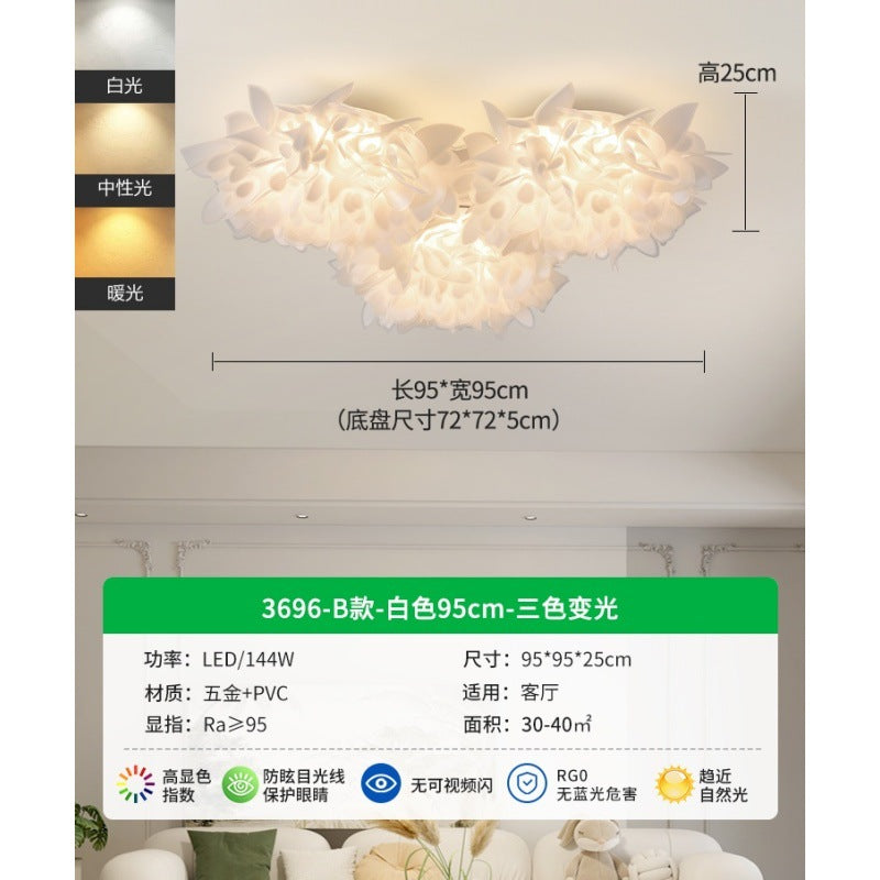 Living room light 2025 new hall light eye protection creative ceiling light modern simple main light Zhongshan lighting E