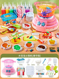 Pink [deluxe edition] electric hot pot machine 16 bottles and 16 molds (59-piece set)