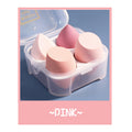 4-pack beauty egg, no powder, no powder, wet and dry use, soft powder puff, makeup tool, sponge puff