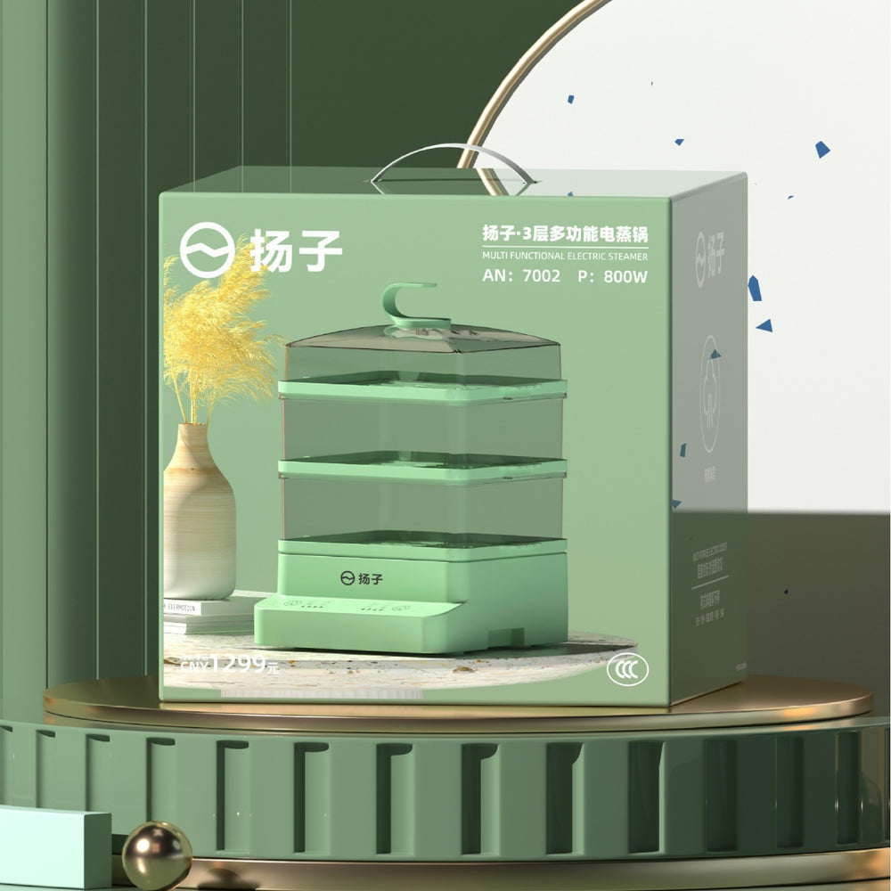 Xianke electric steamer multifunctional for home intelligent reservation electric steamer three-layer large capacity automatic power off breakfast machine
