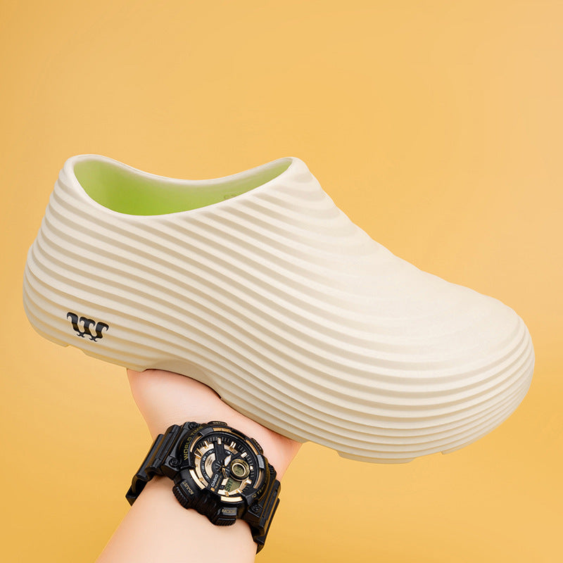 Chef shoes men's autumn kitchen work whirlwind Bobo men's shoes rainy day outdoor one pedal labor insurance work shoes