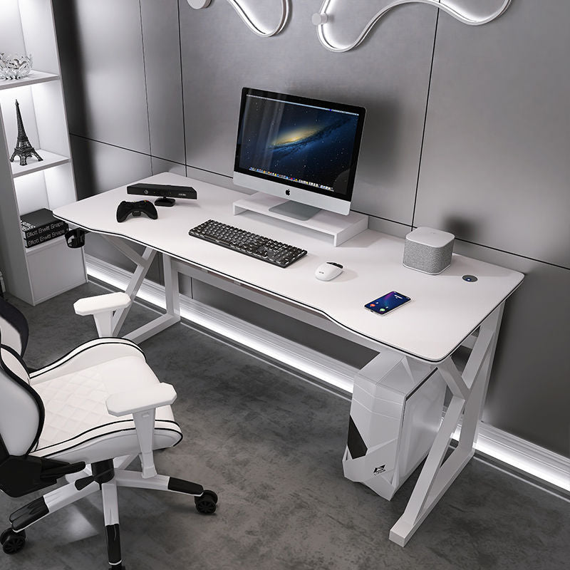 Carbon fiber gaming desk - desktop pc table for bedroom, home office, small simple desk, popular streamer gaming table