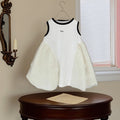Girls' stylish sleeveless tank top princess dress -  summer new arrival - baby girl puffy patchwork mesh dress