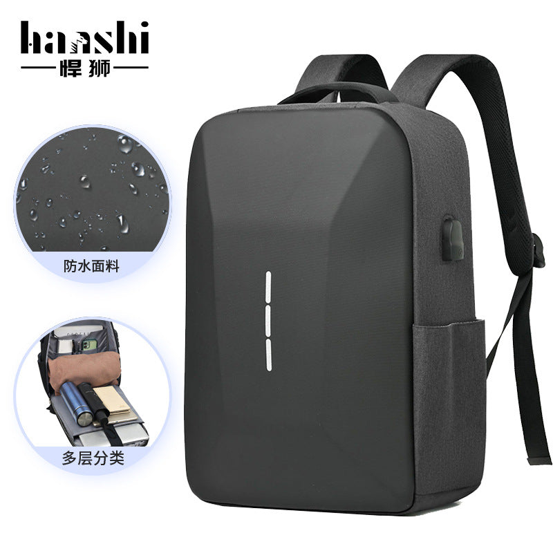 Cross-border business men's backpack, high-end fashion travel backpack, backpack waterproof computer bag, large-capacity schoolbag