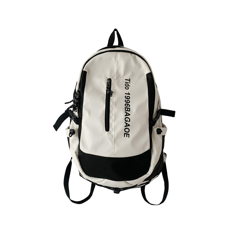 School bag male large capacity junior high school student middle school student fashion trend simple backpack female style travel bag