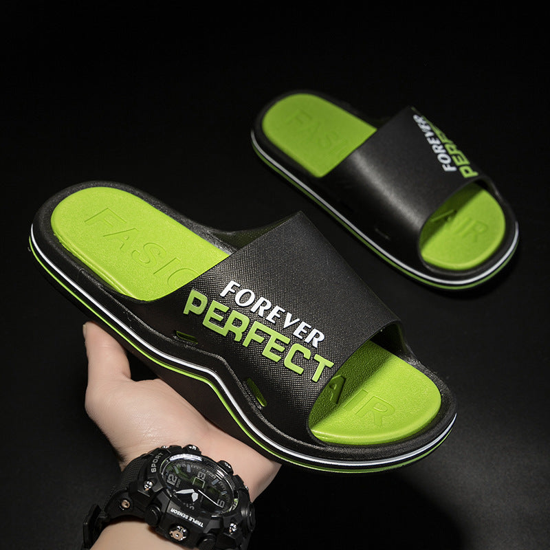 2024 new men's athletic sandals & slippers - summer fashion, outdoor wear, one-strap, thick-soled, home anti-slip indoor slippers for men