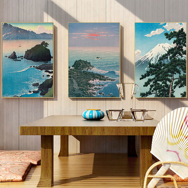 Japanese Mount Fuji decorative painting Ukiyo-e Japanese Japanese Japanese style Japanese style Japanese style restaurant box hanging painting B & B hotel mural