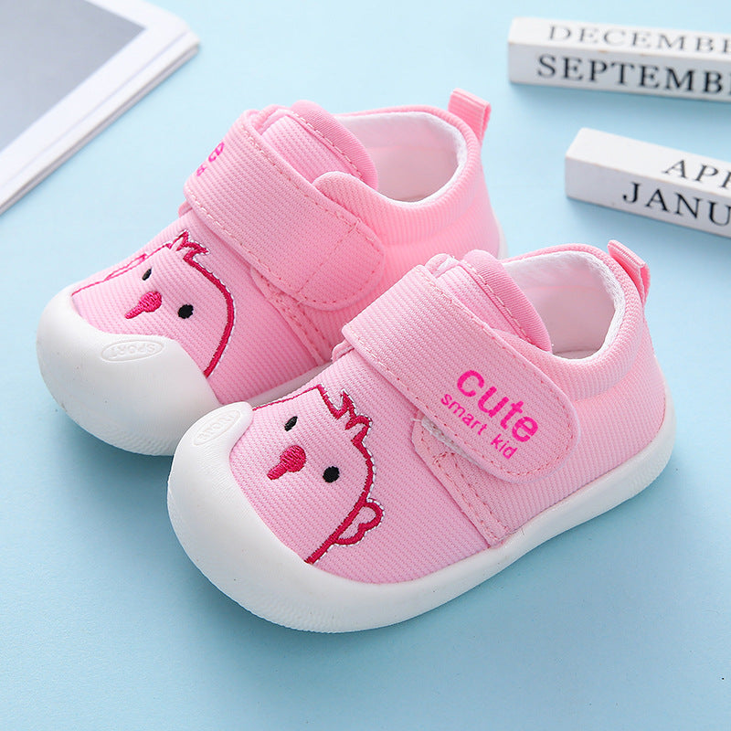 autumn collection: new fall toddler shoes for baby girls (0-1-3 years) - fabric spring/autumn first walker shoes for baby boys