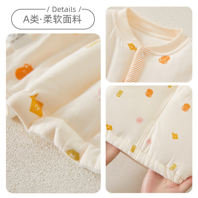 Babibele baby clothes winter thickened quilted set, class a children's autumn outfit, infant clothing, newborn clothes