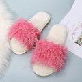 New one-strap plush slippers - amazon cross-border cotton slippers - candy colors - autumn/winter korean style casual fuzzy slippers for women