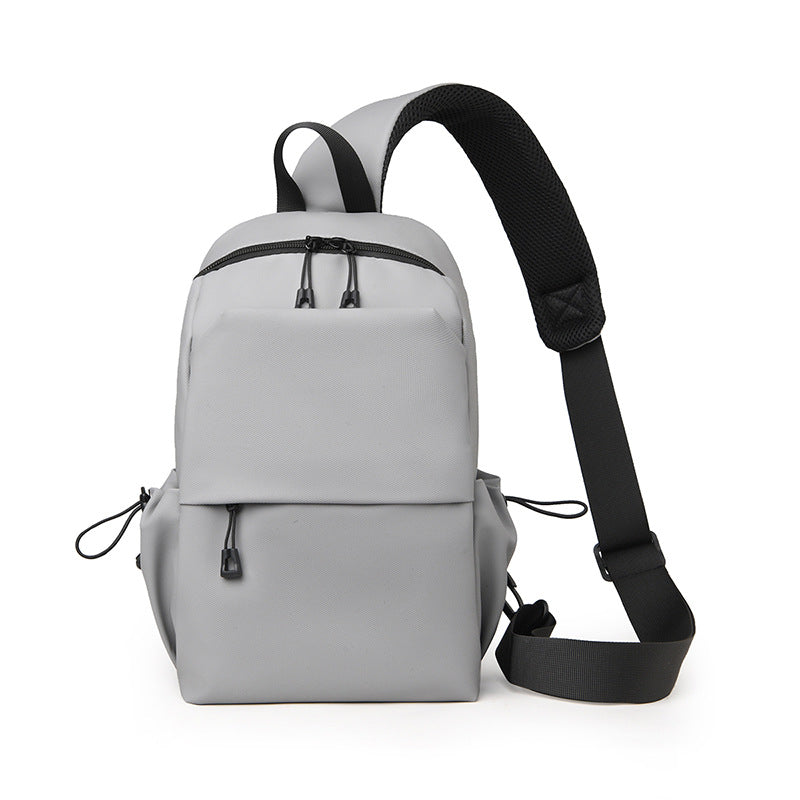 New breast bag men's lightweight nylon shoulder bag small backpack casual mobile phone bag multi-functional messenger bag shoulder bag