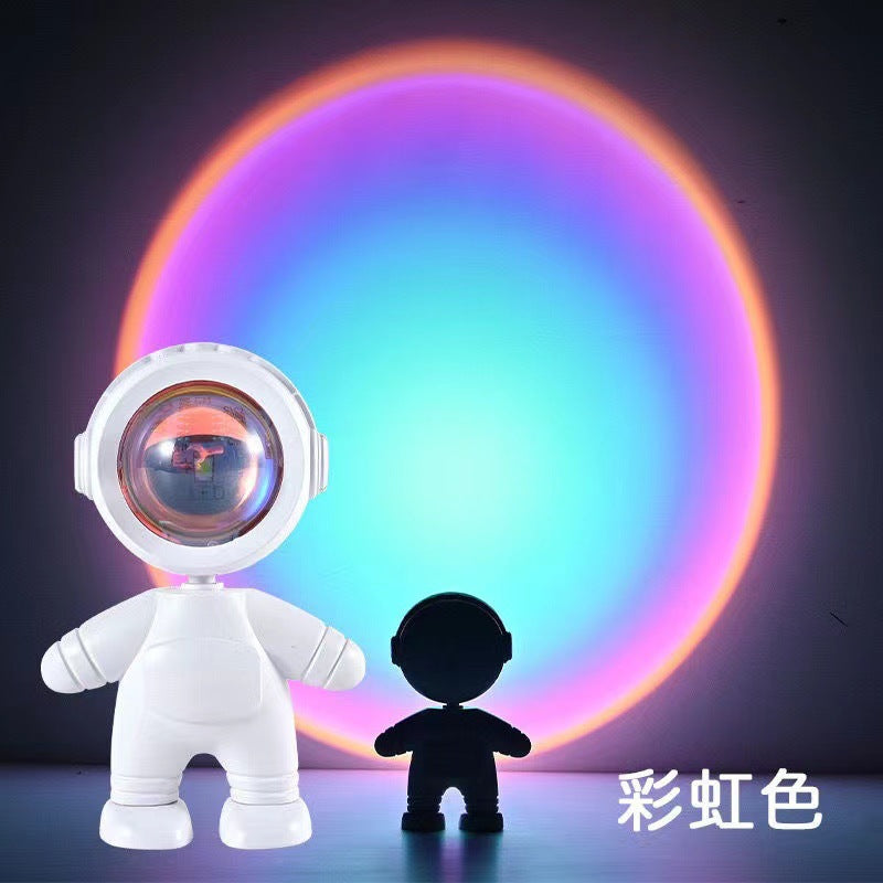 Astronaut sunset projection lamp sunset lamp fat tiger eye protection night light touch colorful usb rechargeable led desk lamp