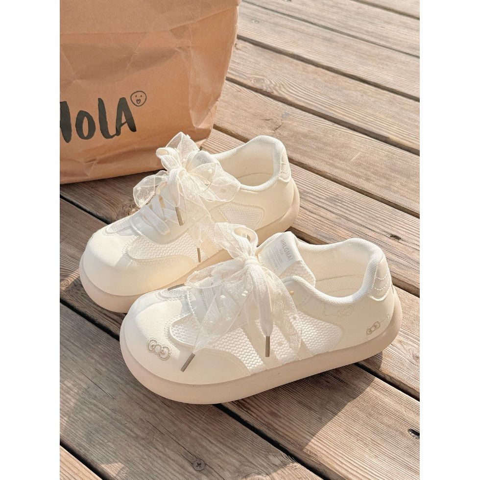 Summer mesh german army trainers for girls,  new style, super cute, breathable, versatile, creamy soft, perfect with skirts, casual shoes for girls