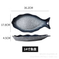 Fish plate ceramic steamed fish plate creative fish plate for home chopped pepper fish head special new arrival large fish plate wholesale