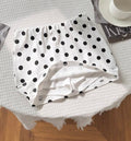 European and american y2k retro polka dot mini skirt with built-in shorts - high waist, slim fit, sexy skort