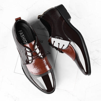 Multiple styles of leather shoes for men: casual, plus size, business formal, pointed toe lace-up wedding shoes - dropshipping available
