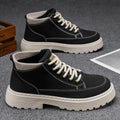 Men's 2025 spring collection: british style high-top outdoor vintage work boots, casual versatile martin boots, trendy footwear