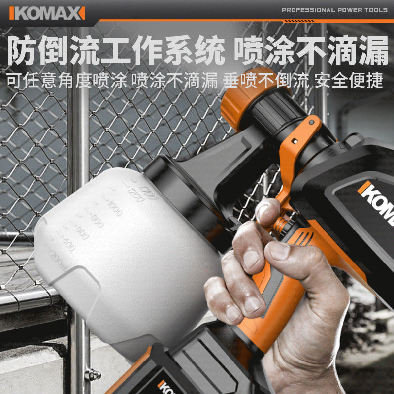 New arrival electric paint spray gun for home small lithium electric paint spray portable high atomization spray bottle latex paint handy gadget spray machine