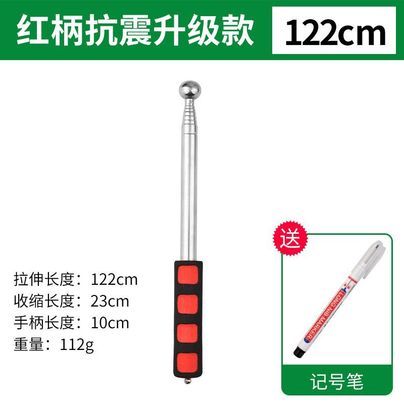 Empty drum hammer inspection tool thickened thickened telescopic professional acceptance suit knocking tile empty drum detection hammer inspection rod