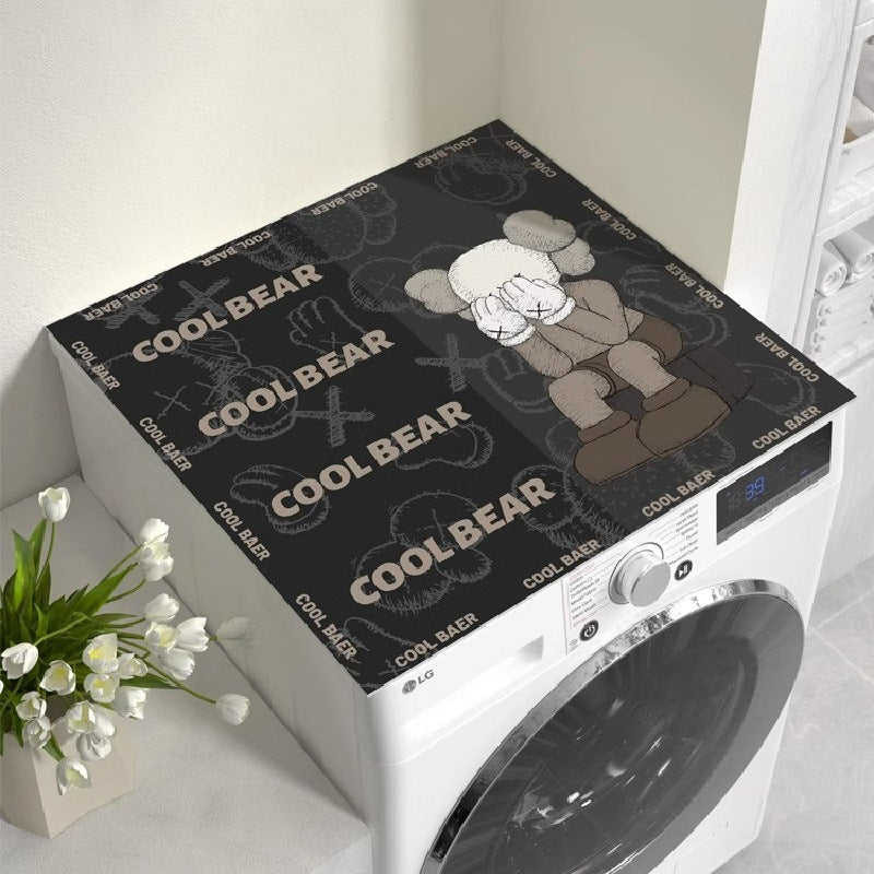 Washing machine cover, refrigerator dust cover, waterproof sun protection cover, coffee table bedside table, no-wash leather mat